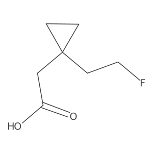 2-[1-(2-Fluoroethyl)cyclopropyl]acetic acid结构式