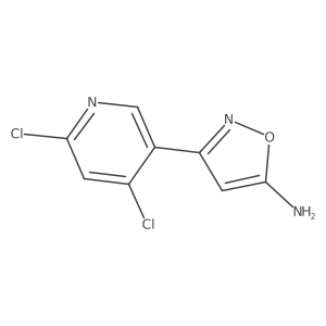 3-(4,6-Dichloropyridin-3-yl)-1,2-oxazol-5-amine Structure