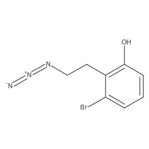 2-(2-Azidoethyl)-3-bromophenol结构式