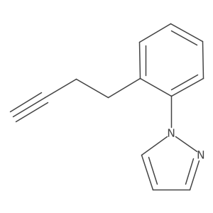 1-[2-(but-3-yn-1-yl)phenyl]-1H-pyrazole Structure