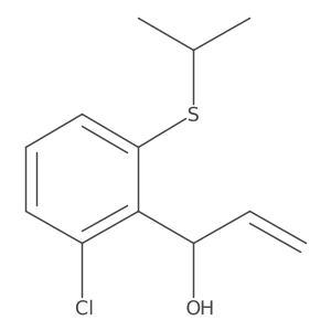 1-[2-Chloro-6-(propan-2-ylsulfanyl)phenyl]prop-2-en-1-ol结构式