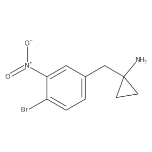 1-[(4-Bromo-3-nitrophenyl)methyl]cyclopropan-1-amine结构式