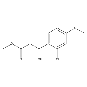 Methyl 3-hydroxy-3-(2-hydroxy-4-methoxyphenyl)propanoate结构式