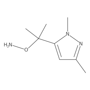 O-[2-(1,3-dimethyl-1H-pyrazol-5-yl)propan-2-yl]hydroxylamine结构式