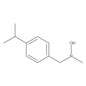 N-methyl-N-{[4-(propan-2-yl)phenyl]methyl}hydroxylamine结构式