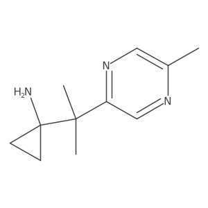 1-[2-(5-Methylpyrazin-2-yl)propan-2-yl]cyclopropan-1-amine Structure