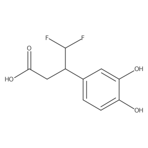 3-(3,4-Dihydroxyphenyl)-4,4-difluorobutanoic acid Structure
