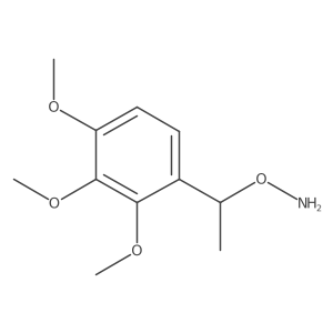 O-[1-(2,3,4-trimethoxyphenyl)ethyl]hydroxylamine Structure