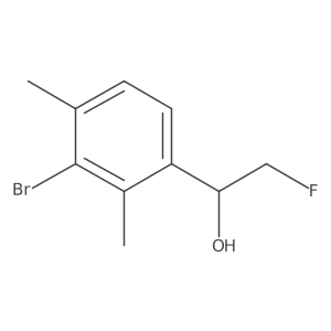 1-(3-Bromo-2,4-dimethylphenyl)-2-fluoroethan-1-ol结构式