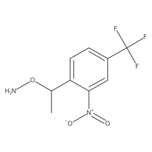 O-{1-[2-nitro-4-(trifluoromethyl)phenyl]ethyl}hydroxylamine结构式