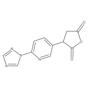 3-[6-(1H-1,2,4-triazol-1-yl)pyridin-3-yl]oxolane-2,5-dione结构式