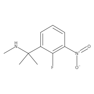 [2-(2-Fluoro-3-nitrophenyl)propan-2-yl](methyl)amine Structure