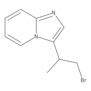 3-(1-Bromopropan-2-yl)imidazo[1,2-a]pyridine Structure