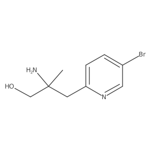 2-Amino-3-(5-bromopyridin-2-yl)-2-methylpropan-1-ol Structure