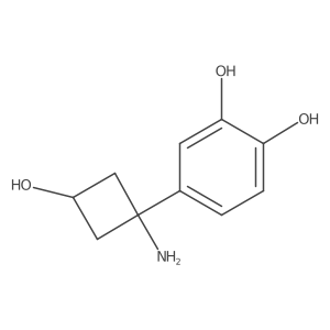 4-(1-Amino-3-hydroxycyclobutyl)benzene-1,2-diol结构式