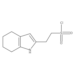 2-(4,5,6,7-tetrahydro-1H-indol-2-yl)ethane-1-sulfonyl chloride结构式