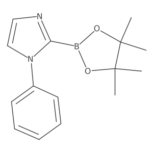 1-phenyl-2-(tetramethyl-1,3,2-dioxaborolan-2-yl)-1H-imidazole结构式