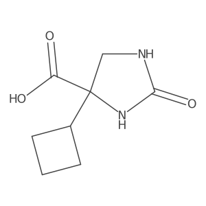 4-Cyclobutyl-2-oxoimidazolidine-4-carboxylic acid Structure