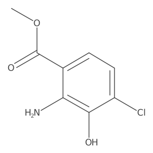 Methyl 2-amino-4-chloro-3-hydroxybenzoate结构式