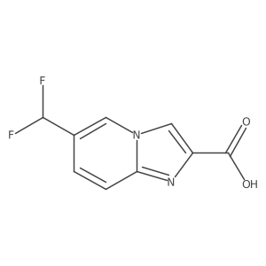 6-(Difluoromethyl)imidazo[1,2-a]pyridine-2-carboxylic acid结构式