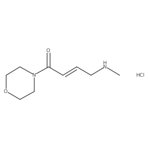 (2E)-4-(methylamino)-1-(morpholin-4-yl)but-2-en-1-one hydrochloride Structure