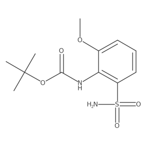 tert-butyl N-(2-methoxy-6-sulfamoylphenyl)carbamate结构式