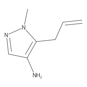 1-methyl-5-(prop-2-en-1-yl)-1H-pyrazol-4-amine结构式