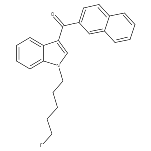 (1-(5-fluoropentyl)-1H-indol-3-yl)(naphthalen-2-yl)methanone Structure