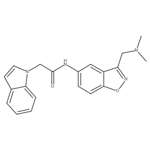 N-{3-[(dimethylamino)methyl]-1,2-benzoxazol-5-yl}-2-(1H-indol-1-yl)acetamide Structure
