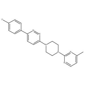 3-(4-Fluorophenyl)-6-[4-(4-methylpyrimidin-2-yl)piperazin-1-yl]pyridazine结构式