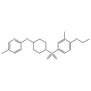 2-{[1-(4-Ethoxy-3-methylbenzenesulfonyl)piperidin-4-yl]oxy}-5-fluoropyrimidine结构式