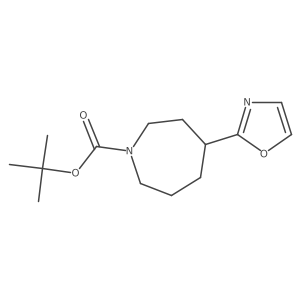 CC(C)(C)OC(=O)N1CCCC(c2ncco2)CC1结构式