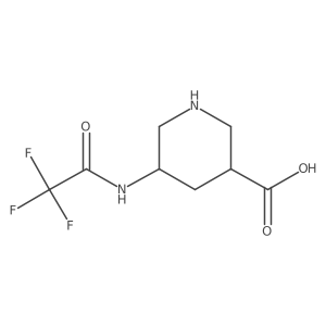 5-(Trifluoroacetamido)piperidine-3-carboxylic acid结构式