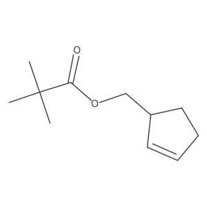 2,2-Dimethyl-propionic acid cyclopent-2-enylmethyl ester结构式