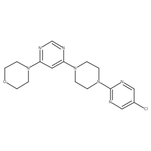 4-{6-[4-(5-Chloropyrimidin-2-yl)piperazin-1-yl]pyrimidin-4-yl}morpholine结构式
