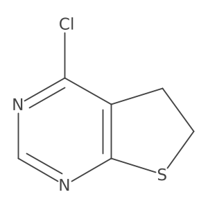 4-Chloro-5,6-dihydrothieno[2,3-d]pyrimidine结构式