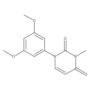 1-(3,5-Dimethoxyphenyl)-3-methyl-1,2,3,4-tetrahydropyrimidine-2,4-dione结构式