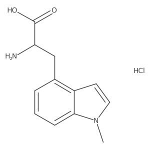(S)-2-Amino-3-(1-methyl-1H-indol-4-YL)propanoic acid hydrochloride结构式