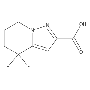 4,4-Difluoro-4,5,6,7-tetrahydropyrazolo[1,5-a]pyridine-2-carboxylic acid Structure