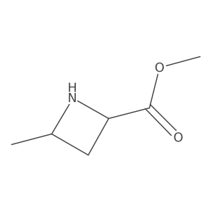 rac-methyl (2R,4R)-4-methylazetidine-2-carboxylate结构式