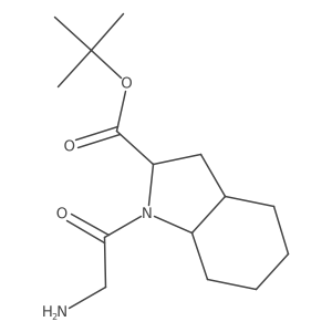 tert-butyl (2S,3aS,7aS)-1-(2-aminoacetyl)-octahydro-1H-indole-2-carboxylate Structure