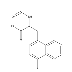 (2R)-2-acetamido-3-(4-fluoro-1-naphthyl)propanoic acid Structure