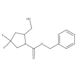 Benzyl (S)-4,4-difluoro-2-(hydroxymethyl)pyrrolidine-1-carboxylate结构式