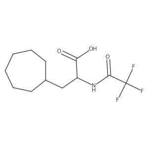 (2S)-3-cycloheptyl-2-(2,2,2-trifluoroacetamido)propanoic acid Structure