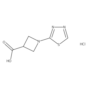 1-(1,3,4-Thiadiazol-2-yl)azetidine-3-carboxylic acid hydrochloride Structure