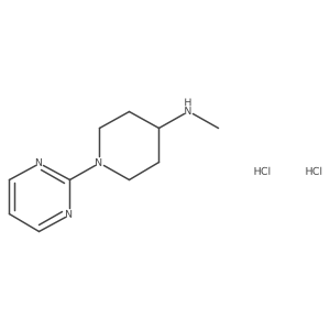 N-methyl-1-(pyrimidin-2-yl)piperidin-4-amine dihydrochloride结构式