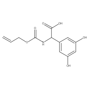 N-allyloxylcarbonyl 3,5-dihydroxyphenylglycine Structure