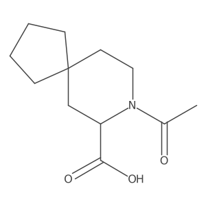 8-Acetyl-8-azaspiro[4.5]decane-7-carboxylic acid Structure
