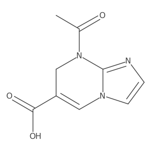 8-acetyl-7H,8H-imidazo[1,2-a]pyrimidine-6-carboxylic acid结构式