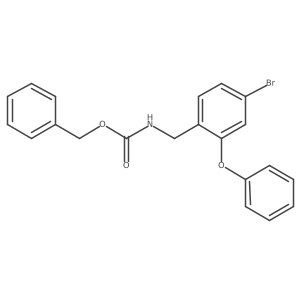 benzyl N-[(4-bromo-2-phenoxyphenyl)methyl]carbamate结构式